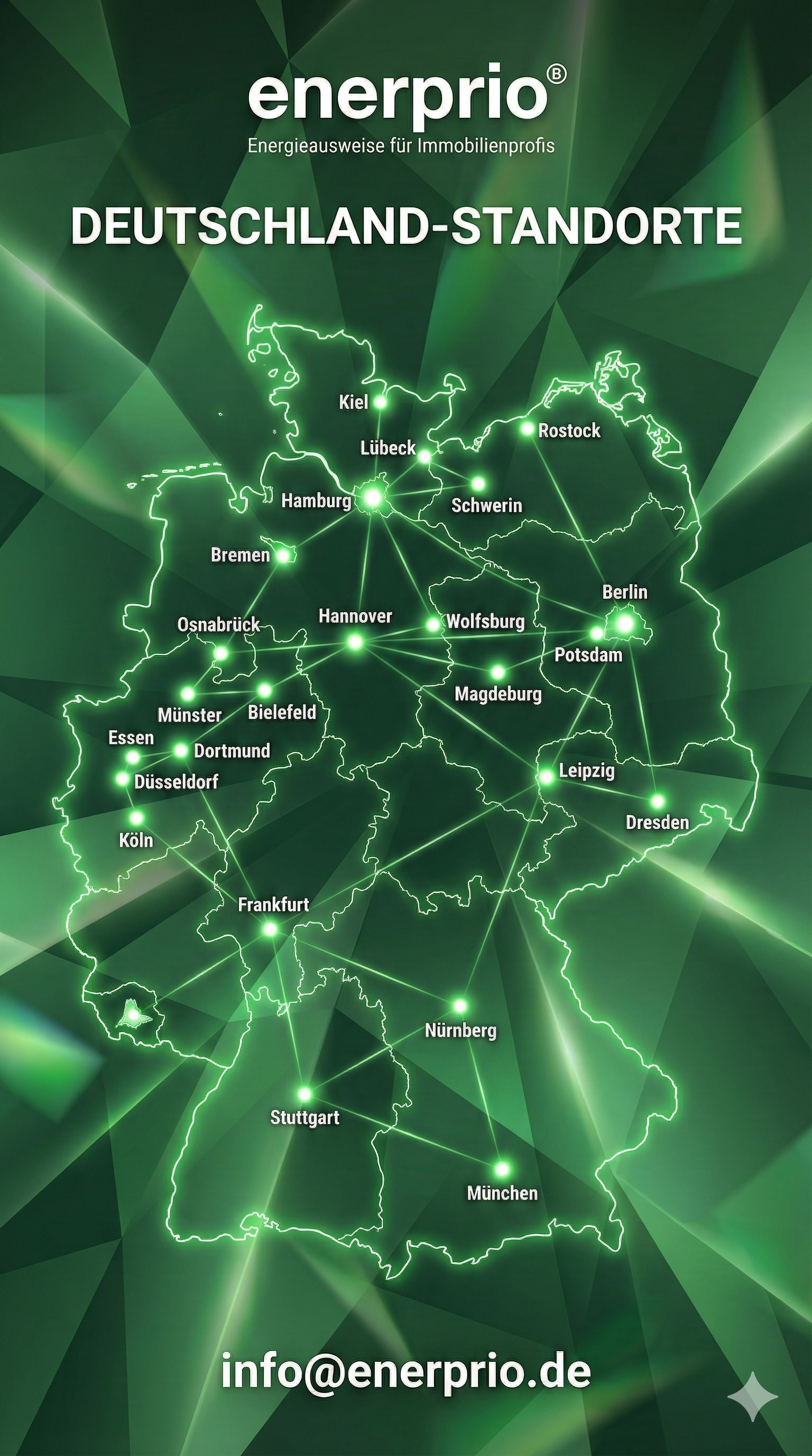 enerprio® Deutschland-Standorte - Energieausweise für Immobilienprofis